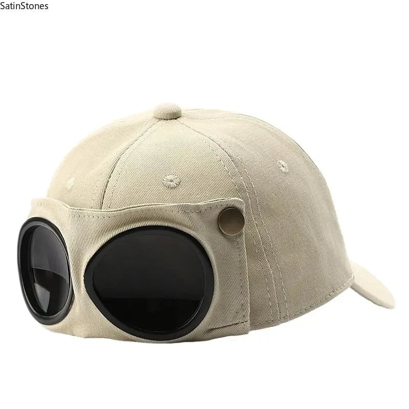 🧢🕶Men's Korean-Style Pilot Baseball Cap - 100% Cotton