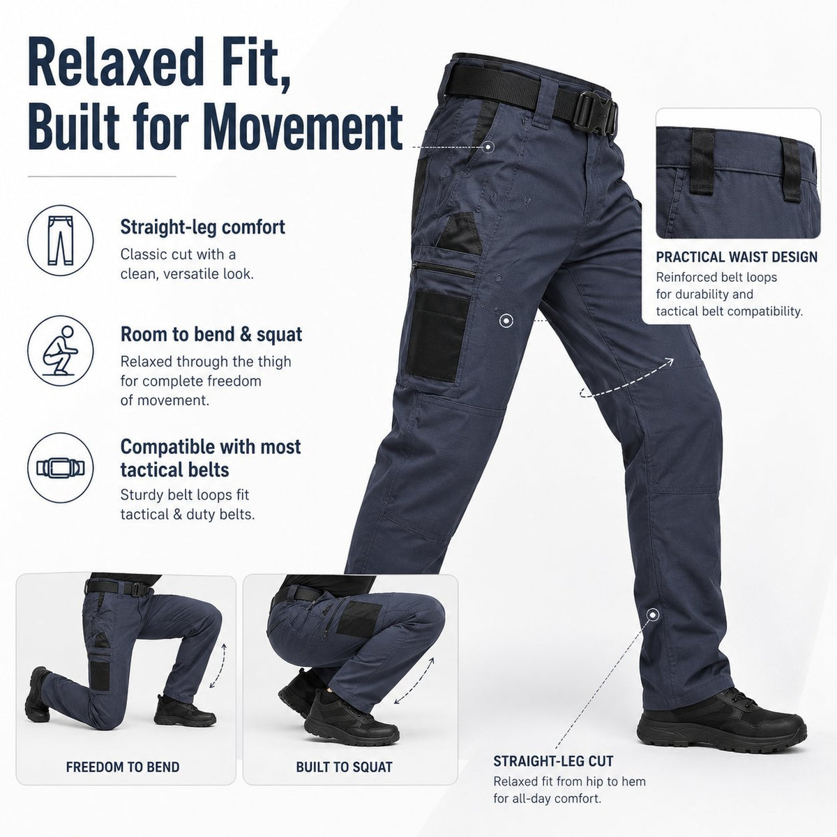 🔥Men’s Multi-Pocket Tactical Work Pants