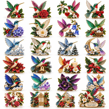 Hummingbird Christmas Garden Advent Calendar 2026 – 24 Nature Miniatures