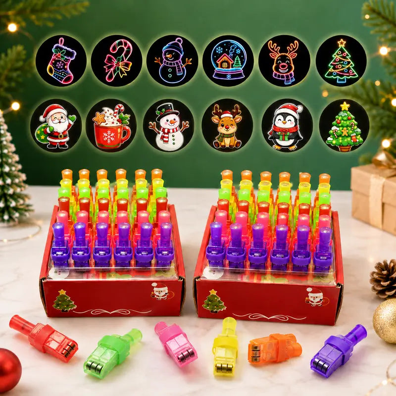 🎃 Halloween LED Projector Rings | Spooky Light-Up Party Favors for Kids