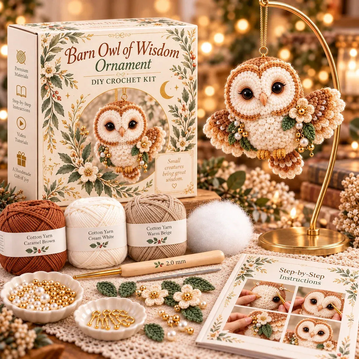 🔥LAST DAY 50% OFF - 🧶 DIY Crochet Bird Ornament Kit Collection | Comfort, Hope & Grace