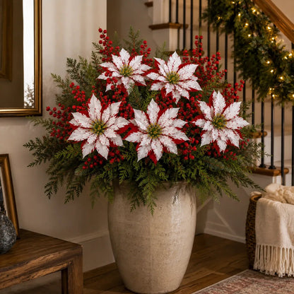 ❀Last Day 49% OFF🔥Christmas Poinsettia Planter Inserts
