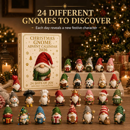 ⏳ Last Day 49% OFF – 🧙 2026 Christmas Gnome Advent Calendar | 24 Unique Mini Gnome Surprises for Daily Countdown Fun, Collecting & Holiday Display 🎄✨