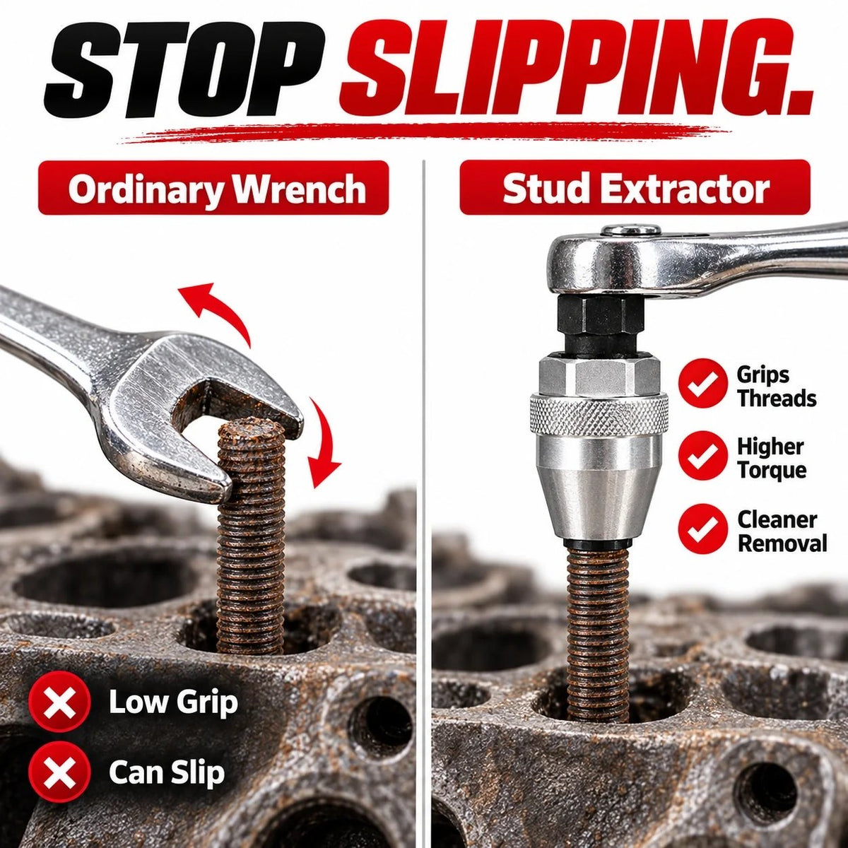 RAYSDEX Impact Stud Extractor – 6–12mm