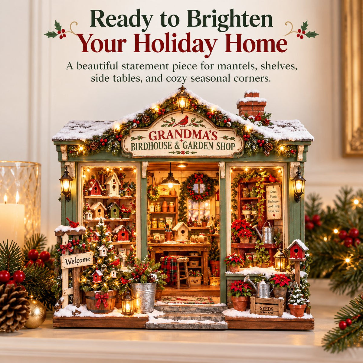 🐦 Build Your Own Grandma’s Christmas Garden Shop 🌿