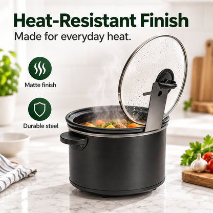 🔥HOT SALE 49% OFF - 🍳Multifunctional Anti-Slip Cooker Lid Stand - Space-Saving Kitchen Counter Organizer