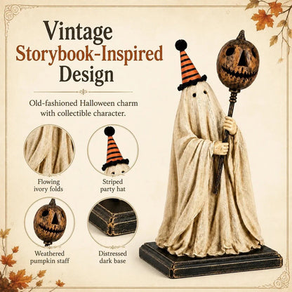 🎁🎉Only $29.99 This Week🌟👻Halloween Light-Up Pumpkin and Ghost Wand Ornament🎃