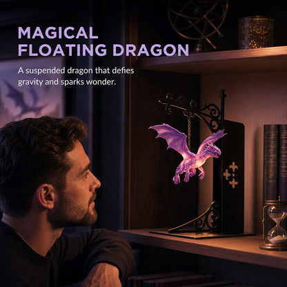 Dragon Bookshelf Lamp - Enchanting Floating Dragon Night Light