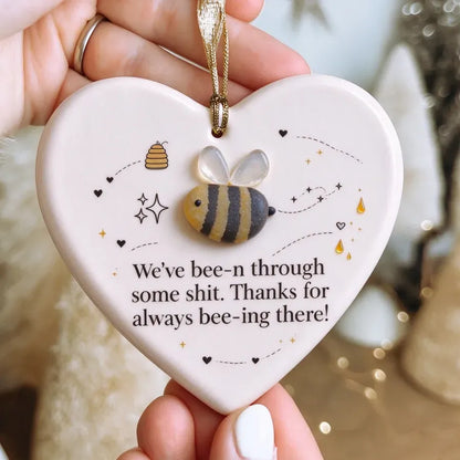 🐝💛Funny Bee Sea Glass Keepsake