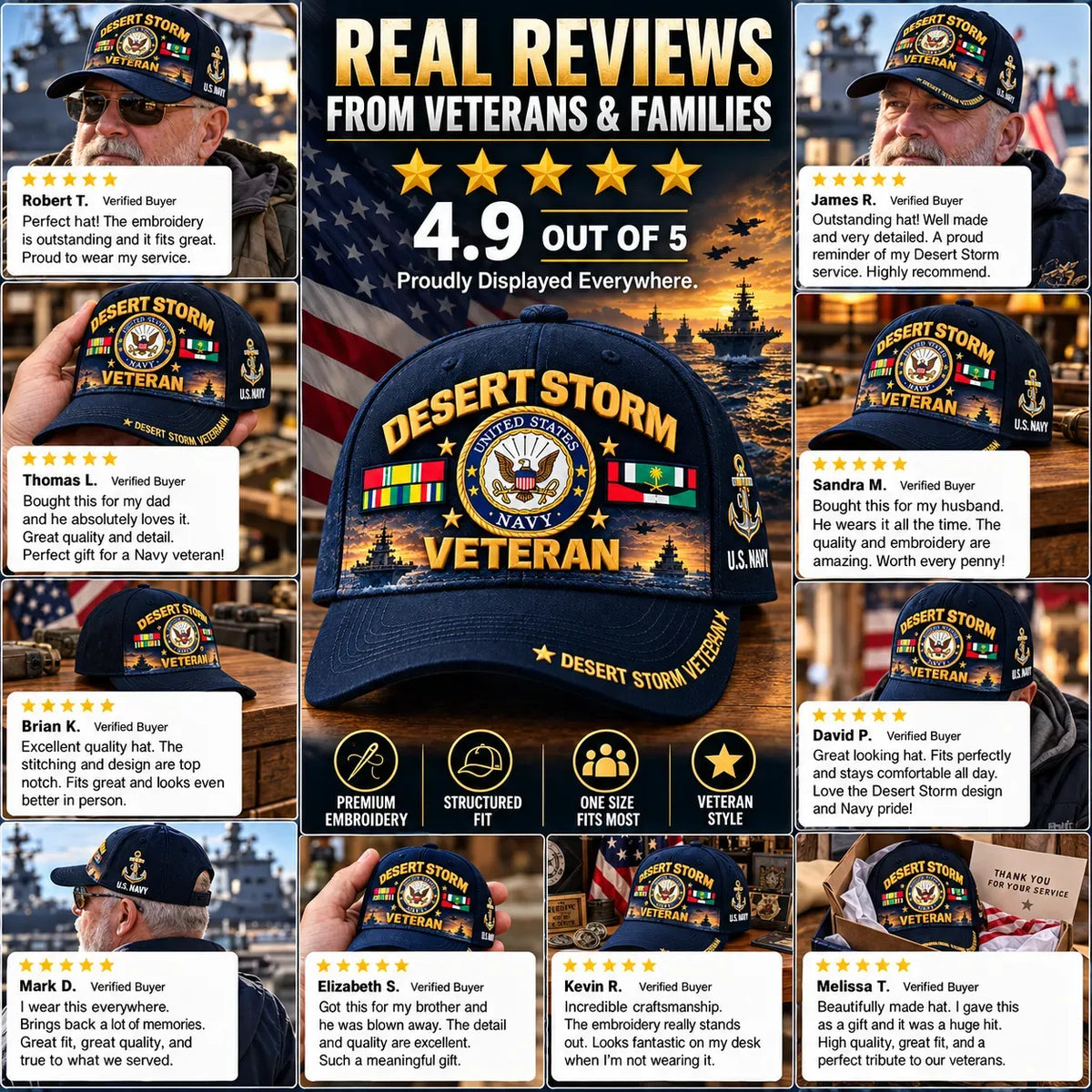 🎖️ Desert Storm Veteran Cap – Your Service. Your Pride. (1991–2026 - 35TH ANNIVERSARY)