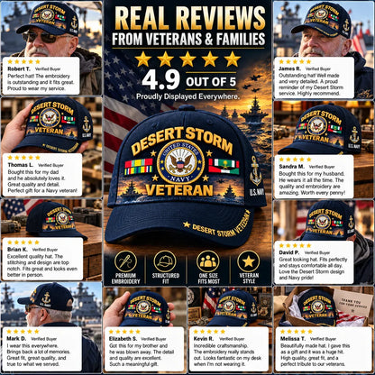 🎖️ Desert Storm Veteran Cap – Your Service. Your Pride. (1991–2026 - 35TH ANNIVERSARY)