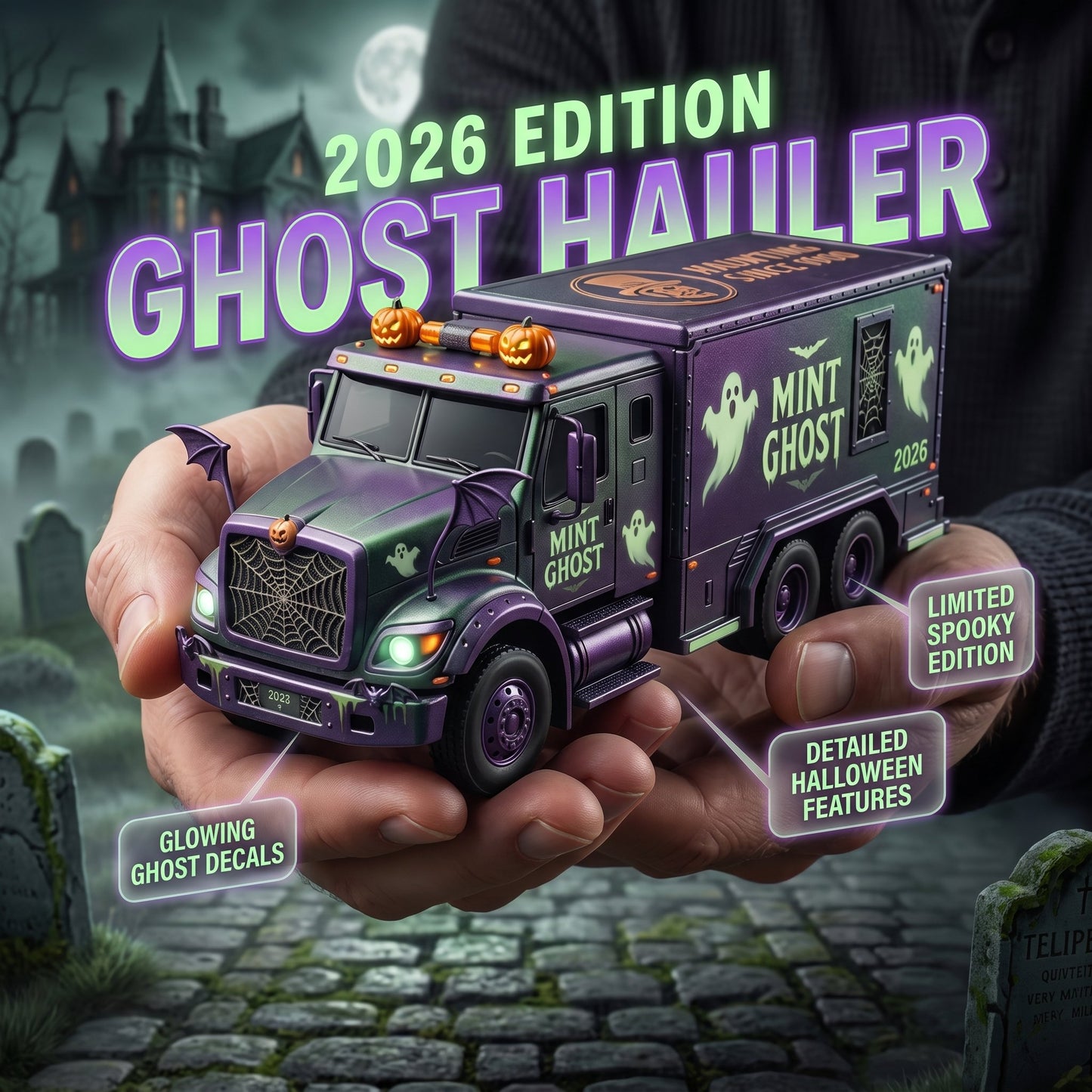 🔥🎁Spooky Mint Ghost Hauler – 2026 Halloween Collector’s Edition