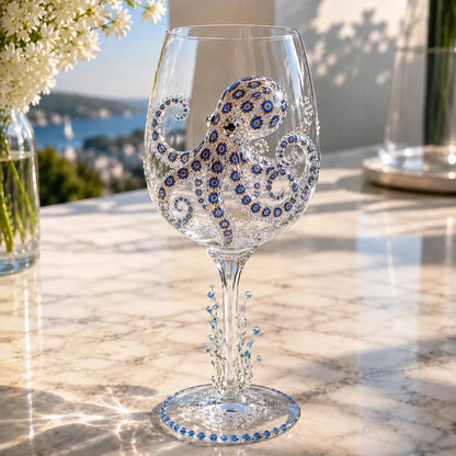 ⏳ Last Day 49% OFF – 🌊 3D Ocean Treasure Sculpted Glass Collection | Premium Clear Stemware with Raised Marine Figures, Wave Details & Light-Catching Underwater Accents ✨