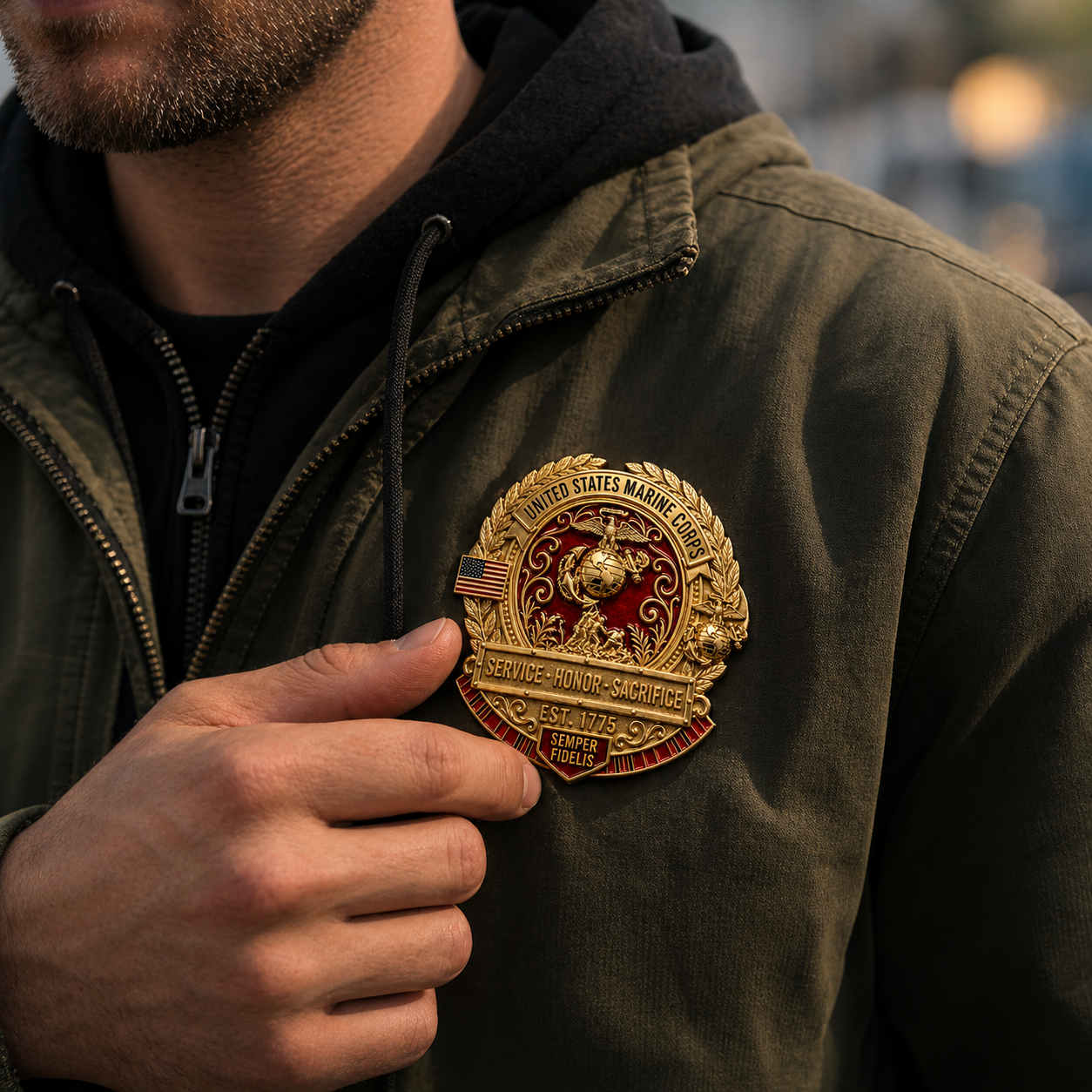 🇺🇸 Last Day Promo: 49% OFF 🎖️United States Marine Corps Honor Brooch Pin