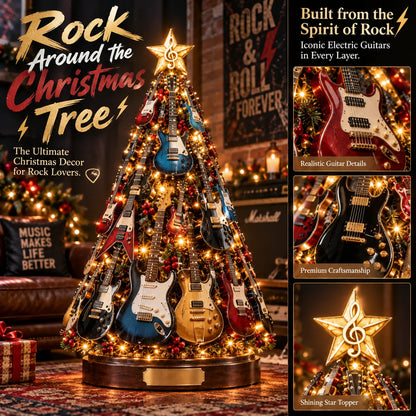 Free shipping——🔥 50% OFF 🎸 Musical Guitar Christmas Tree Light