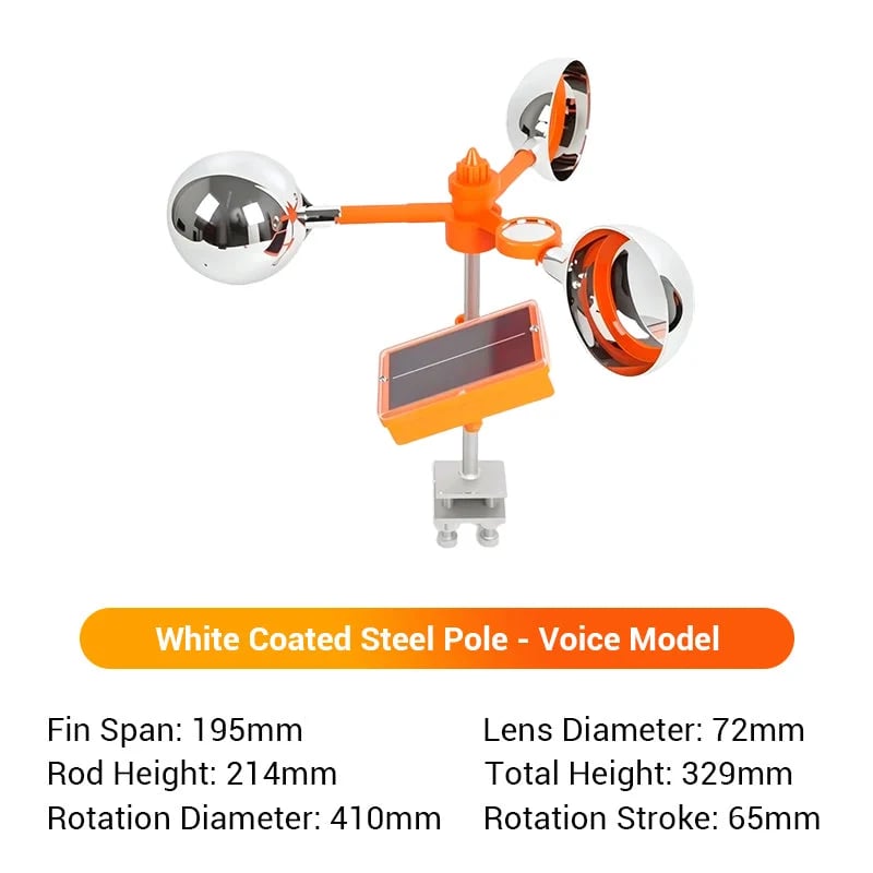 🐦‍⬛Solar-powered outdoor flashing bird deterrent