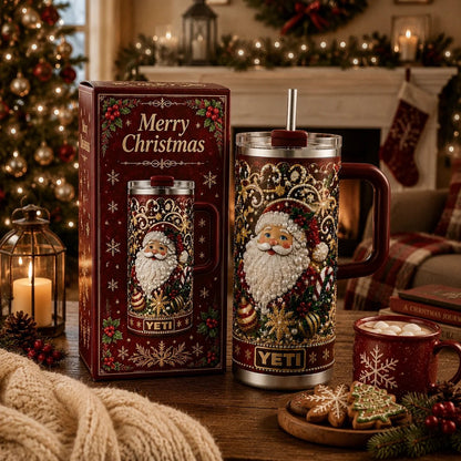 🎅 Luxury Christmas Santa 40oz Handle Tumbler