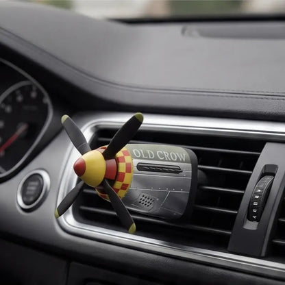 Plane Car Air Freshener | Vintage Fighter Jet Vent Clip for Men