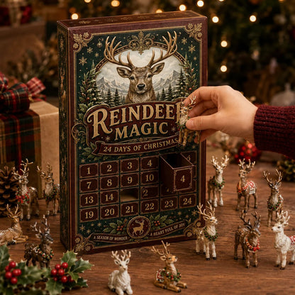 🦌 Unleash Alpine Enchantment: 24 Days Reindeer Magic Ornament Advent Calendar 2026