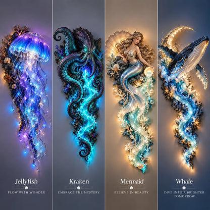 🌊Limited Edition Enchanted Ocean Legends™ Lighted Wall Décor Collection