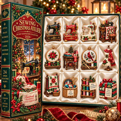 Sewing Christmas Atelier 2026 – 24-Day Countdown Collection with 24 Unique Sewing & Quilting Miniatures