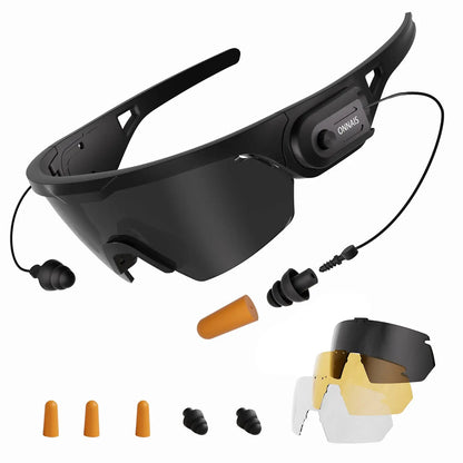 Safety Goggles with Noise Reduction Plugs