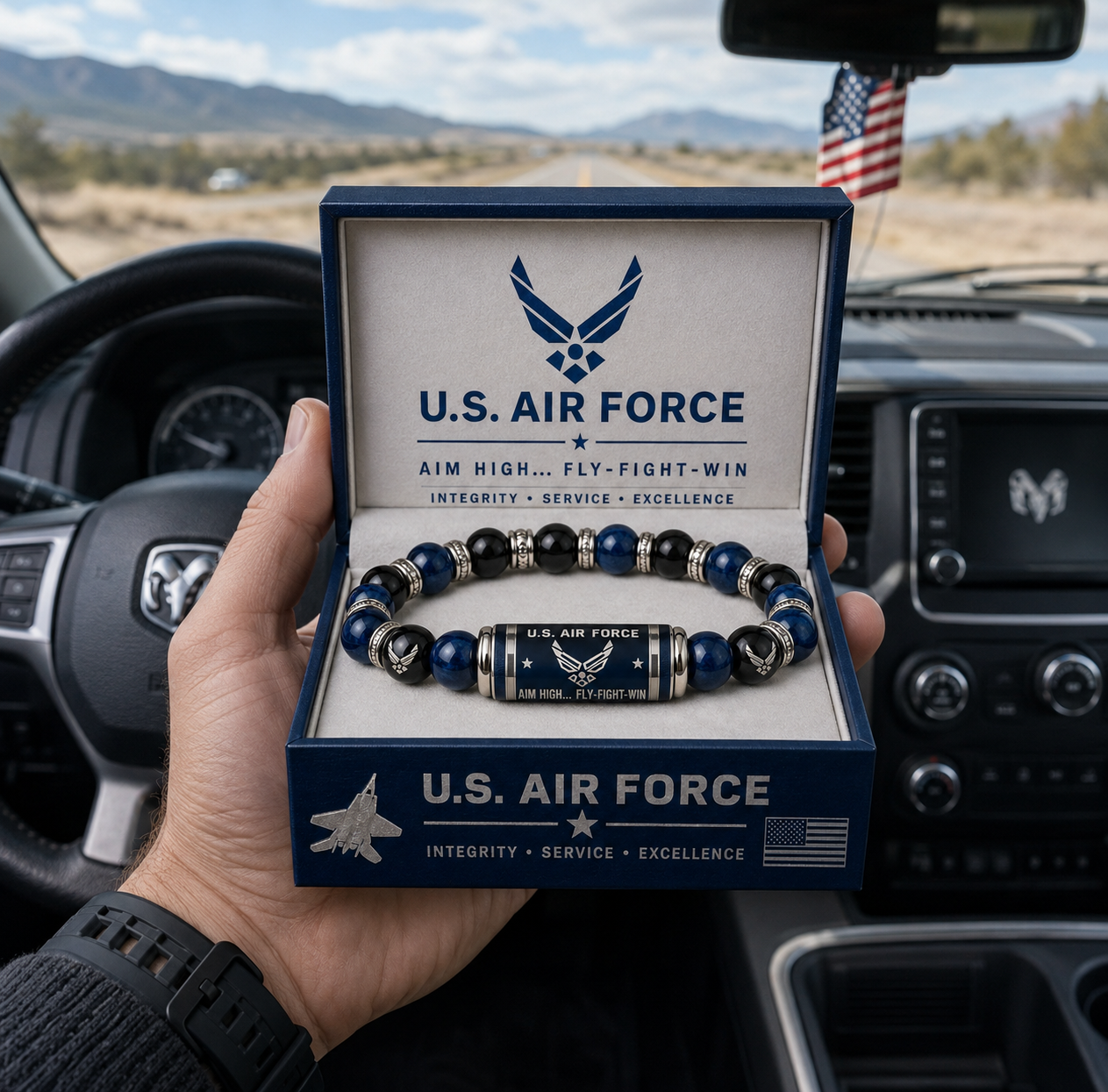 ✈️Last Day Promo: 49% OFF 🎖️ - U.S. Air Force Aim High Fly-Fight-Win Tribute Beaded Bracelet - Buy 2 Get 1 Free & 🔥Free Shipping Today!