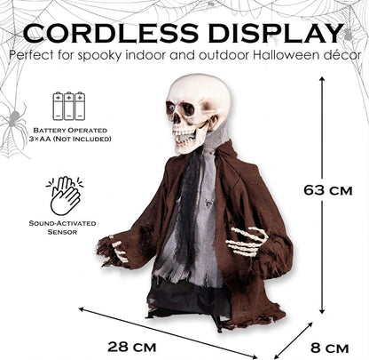 🧟 Halloween Groundbreaker Zombie with Light & Sound Props 🎃