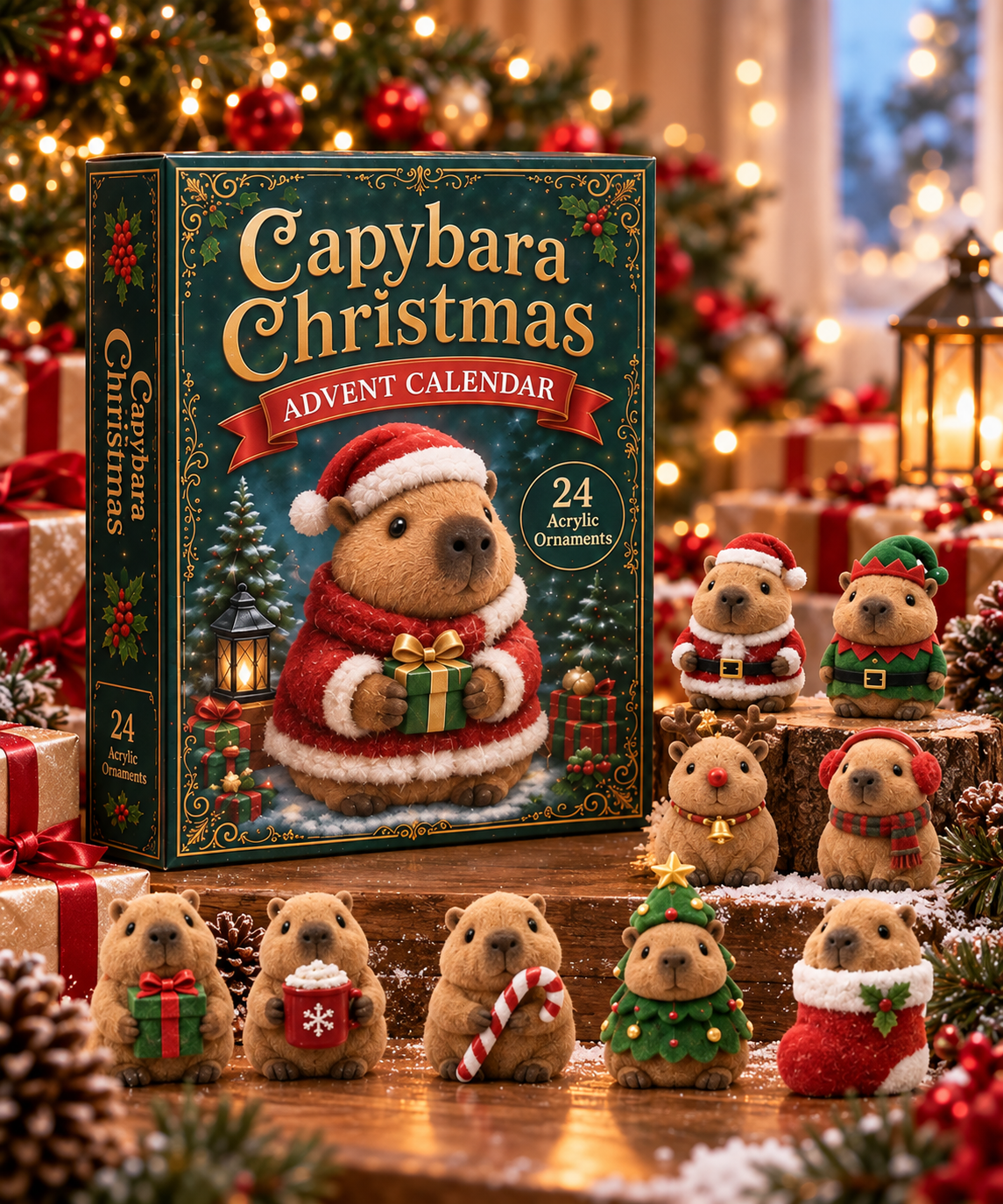 Friend-shaped Buddy Christmas Advent Calendar 2026 - 24-Day Festive Countdown,  Charms Blind Box