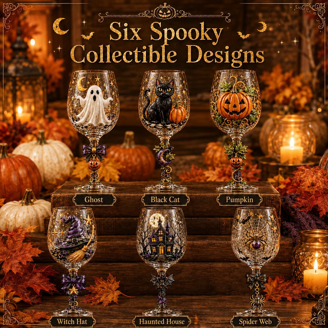 🎃✨ Halloween Collector’s Goblet Set