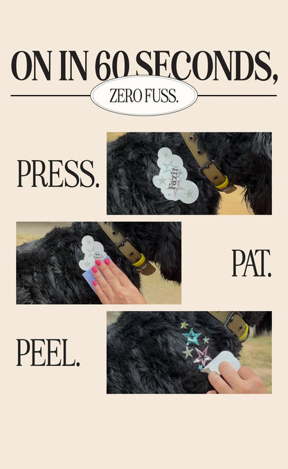 💫Temporary Dog Fur Tattoos – Waterproof, Pet-Safe & Easy to Remove | 4 Patches Per Pack🐾