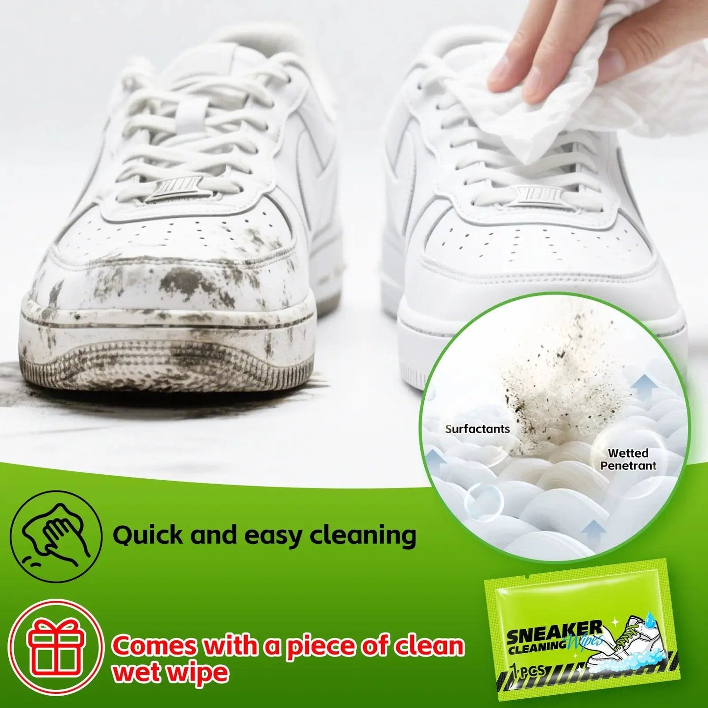 💥🏆 Foam Shoe Cleaning Kit – Sneaker Cleaner With Brush & Microfiber Towel ✨