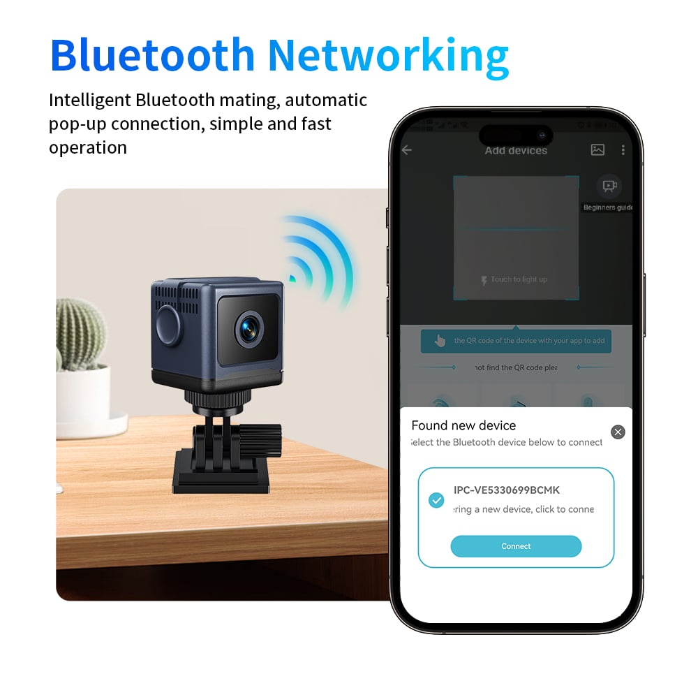 W03 Smart WiFi Security Camera – 1080P HD, Night Vision, Motion Detection, Low Power