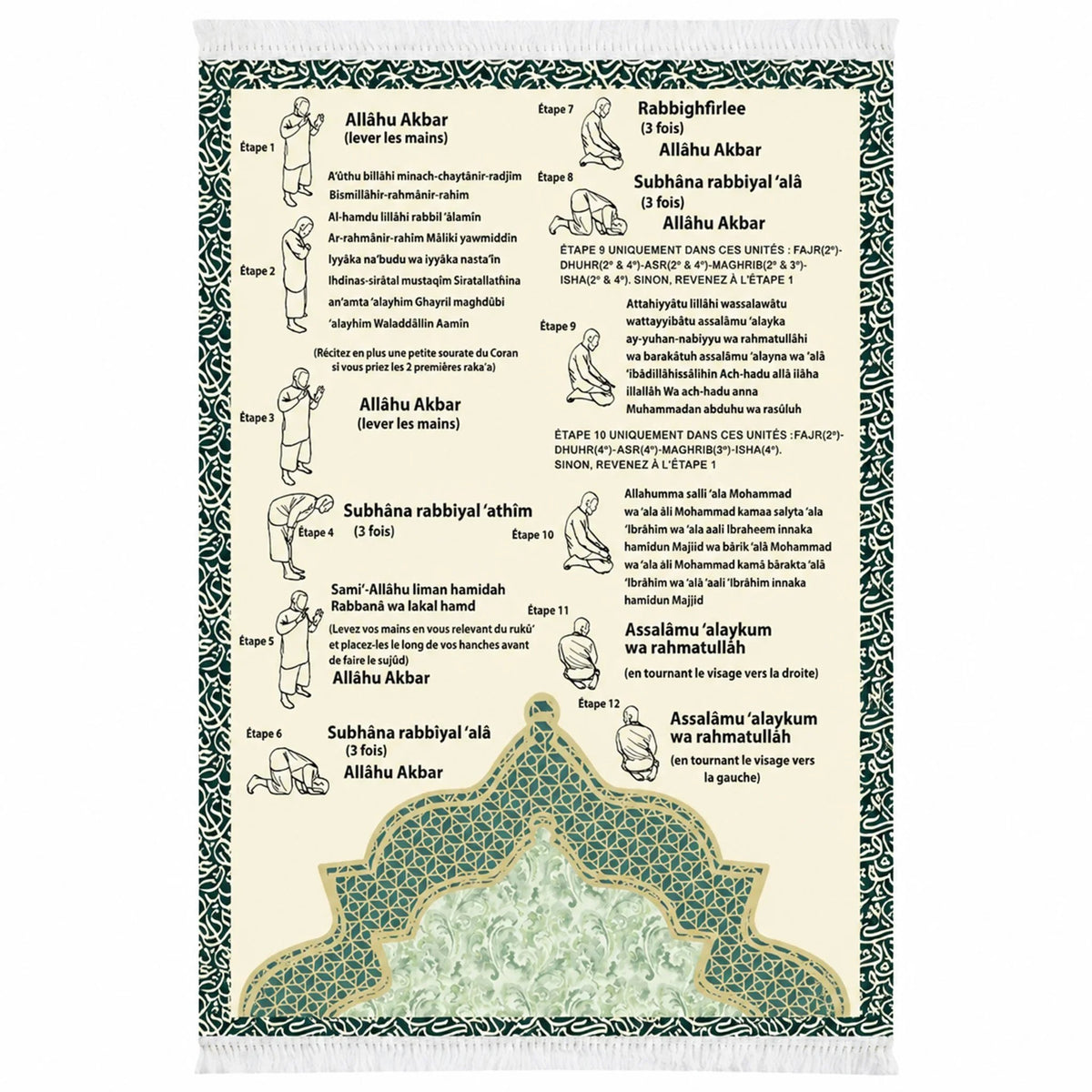 Step-by-Step Phonetic Padded Prayer Mat