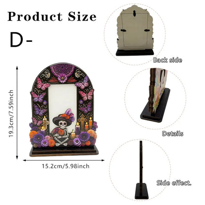 Día de Muertos Memorial Photo Frames – 6 Wooden Designs