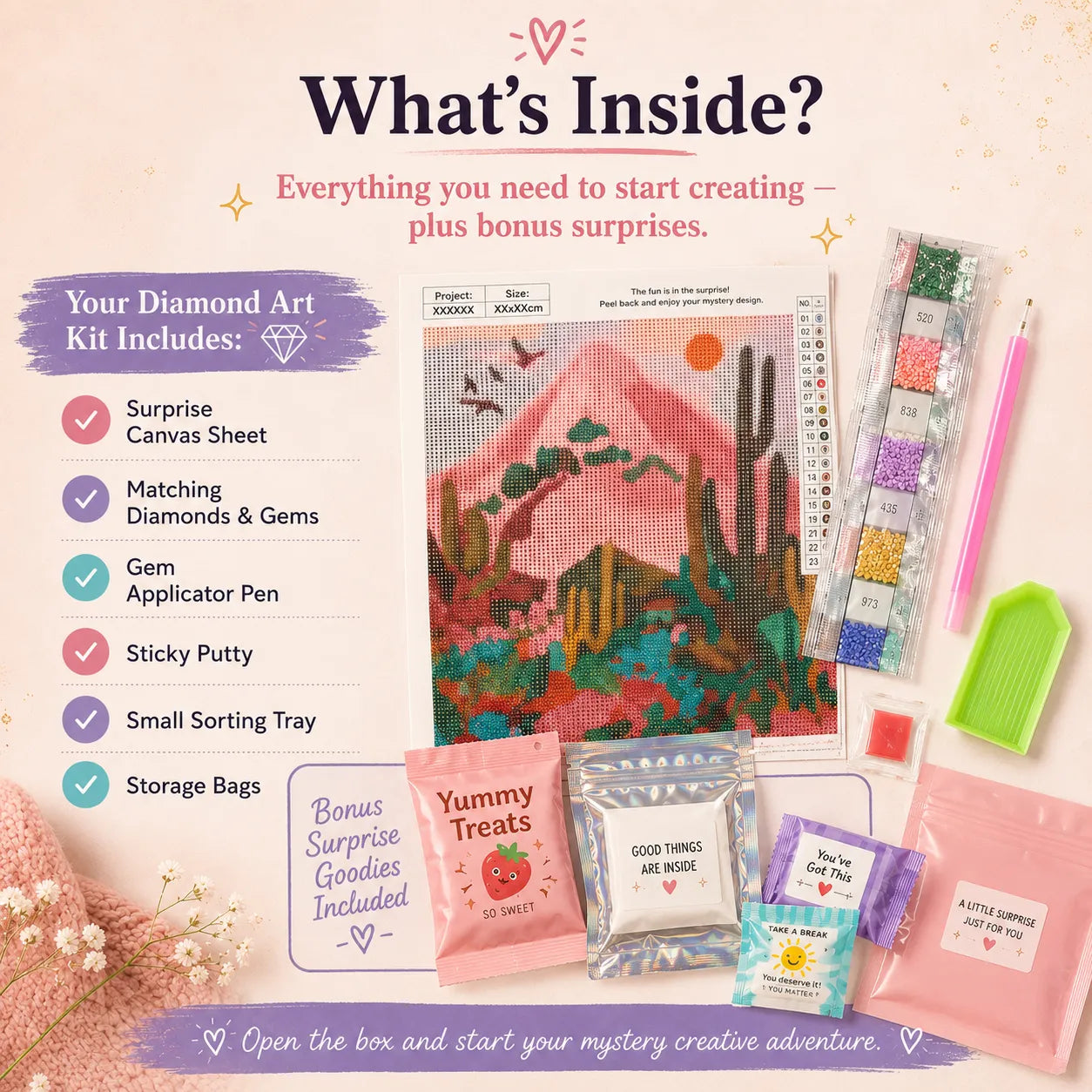 🔥LAST DAY 50% OFF - 💎 Blind Date With A Diamond Art Kit – A Creative Mystery Waiting To Be Revealed
