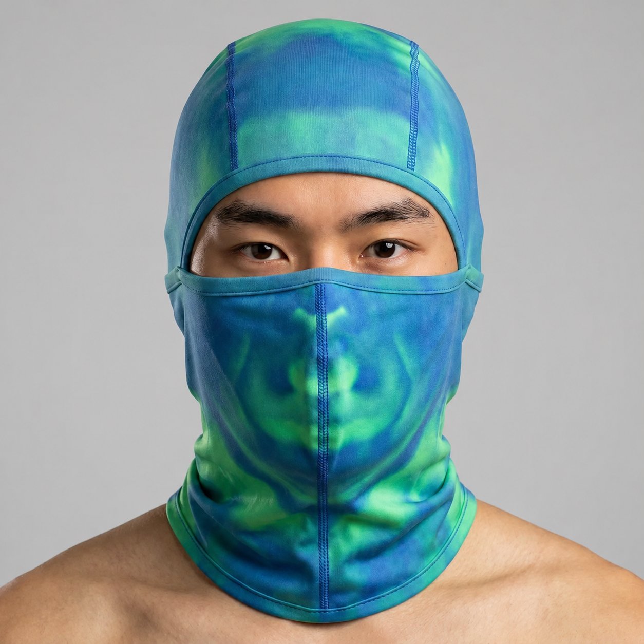 Outdoor Gradient Temperature-Sensitive Color-Changing Balaclava