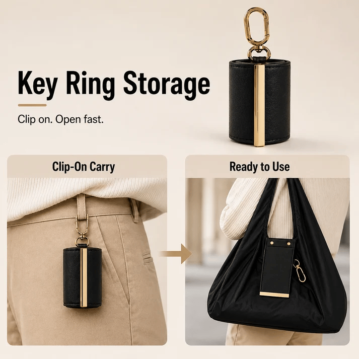 💖⏰Last Day Promotion 60% OFF🔥 - 👜Foldable Keychain Storage Tote Bag🛍