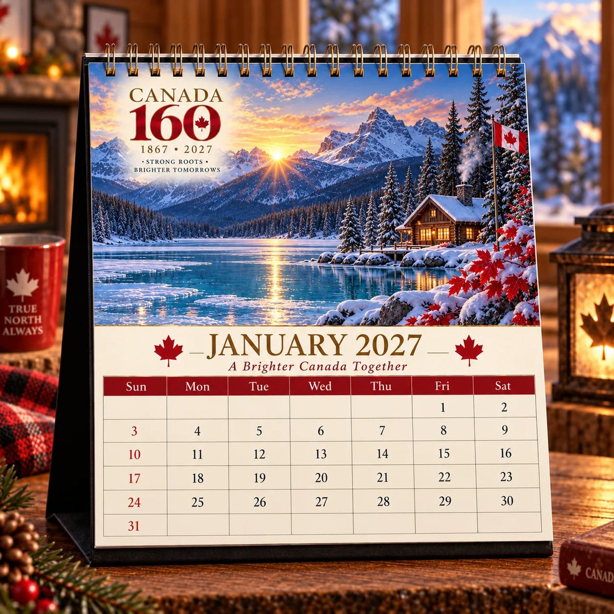 Canada 160th Anniversary 2027 calendar detail