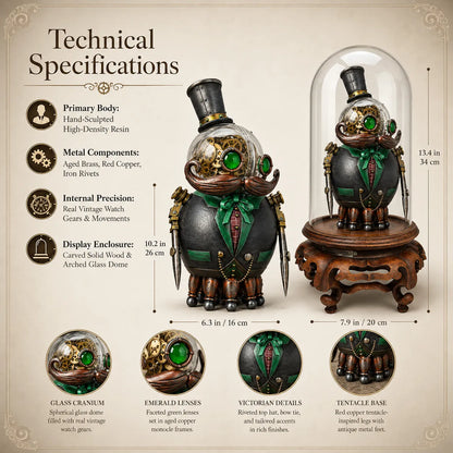 📐SteamPunk Mechanical Scholar Gear Art Sculpture