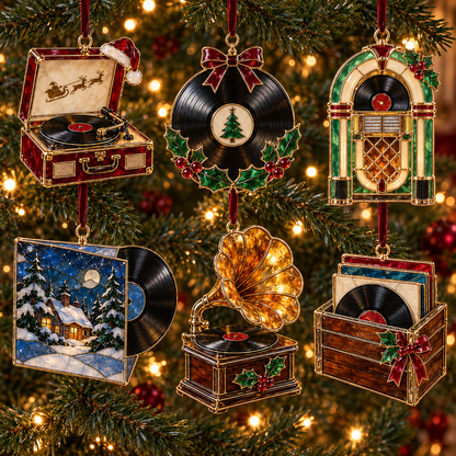 Vintage Music Christmas Ornaments – 6 Nostalgic Designs for Music Lovers