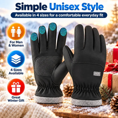 Winter Thermal Touchscreen Gloves – Water-Resistant Windproof Fleece Gloves for Driving, Skiing & Outdoor Use