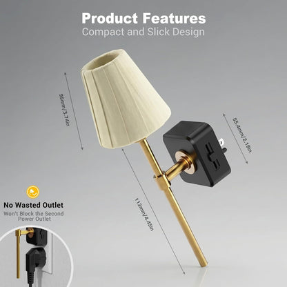 ⏰Limited Stock 60% OFF✨Pleated Fabric Cover Night Light