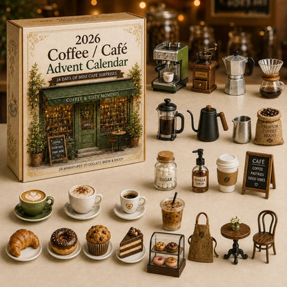 2026 Cozy Café Advent Calendar ☕🎄 – 24 Days of Miniature Coffee Shop Surprises