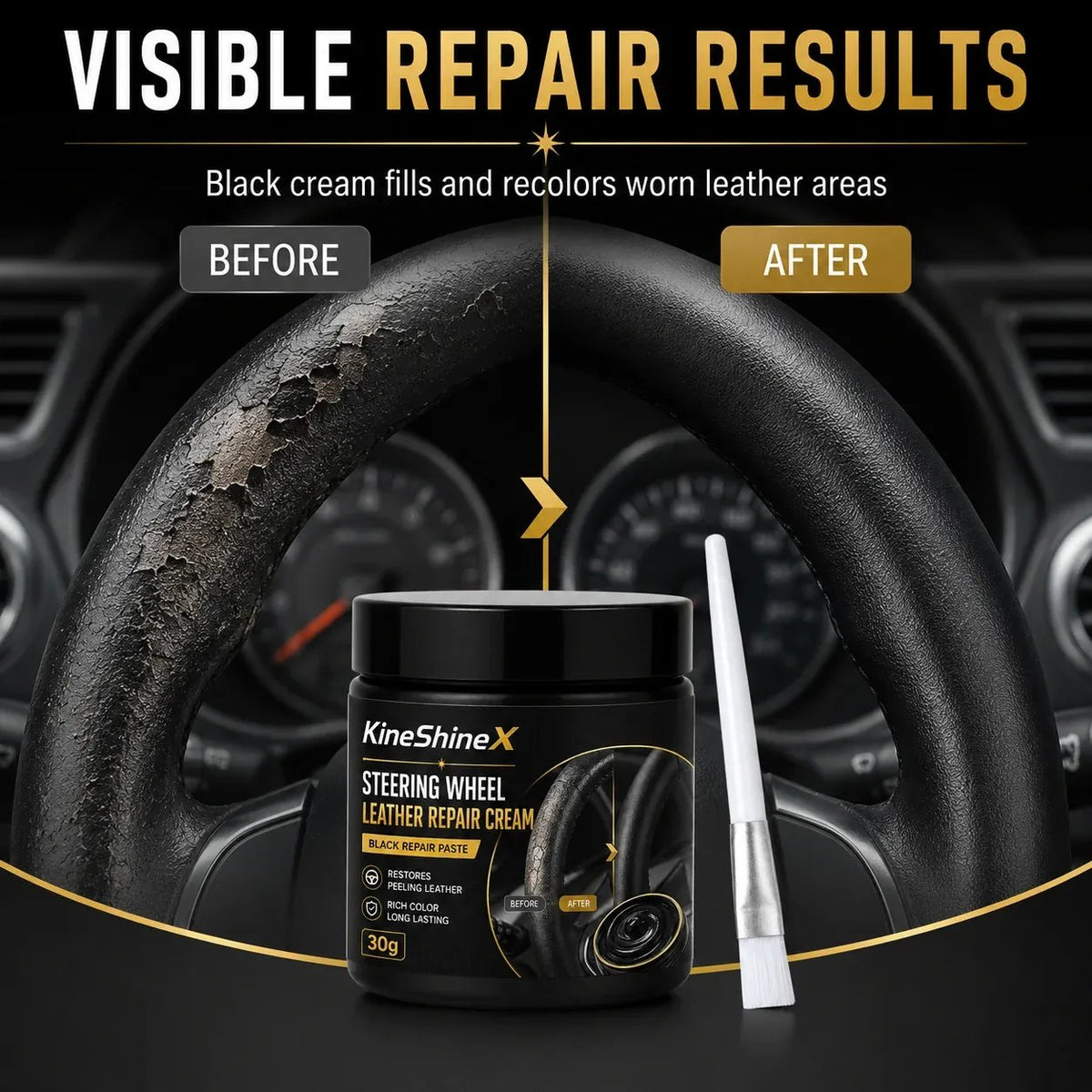 🔥Leather Repair Cream for Steering Wheels