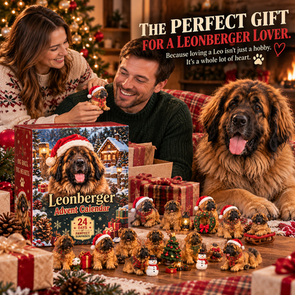 🐾 Leonberger Christmas Collection 🎄 – 24 Little Leos, Endless Love