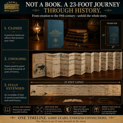 Biblical World History Fold‑Out Timeline Chart