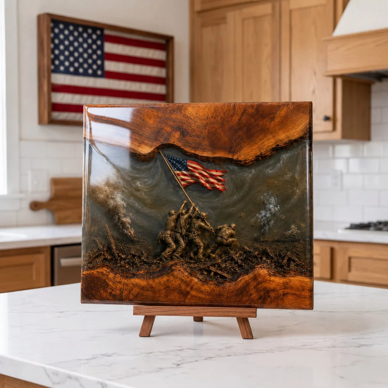 Handcrafted Veteran Memorial Display Boards(Ryan Handmade®)