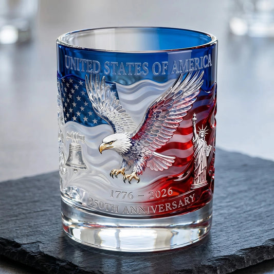 🎁Limited Edition 2026 USA 250th Anniversary Commemorative Glass – 1776-2026 Heritage Edition