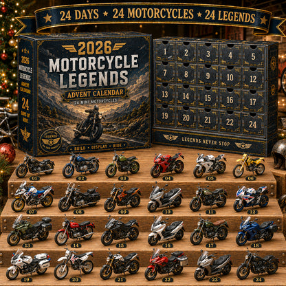 Motorcycle Legends Advent Calendar 2026 – 24 Mini Motorcycles